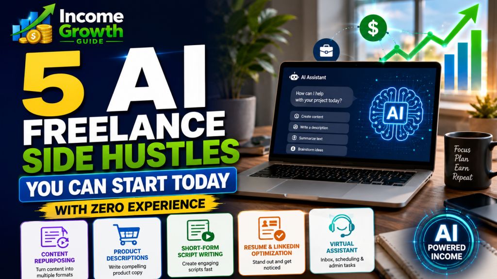 5 AI Freelance Side Hustles You Can Start Today With Zero Experience